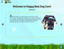 Tablet Screenshot of happybeesdaycare.com